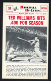 1960 Nu Card Hi Lites #039 Ted Williams Red Sox NR-MT 515462