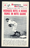 1960 Nu Card Hi Lites #041 Gil Hodges Dodgers NR-MT 515464