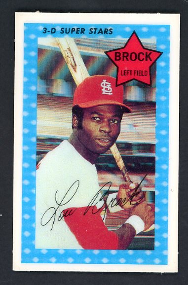 1971 Kelloggs Baseball #017 Lou Brock Cardinals EX minor crack 515506