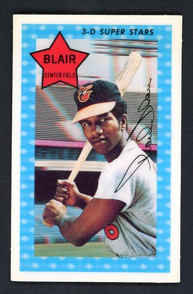 1971 Kelloggs Baseball #035 Paul Blair Orioles NR-MT Runs 306 515524