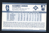 1971 Kelloggs Baseball #054 Alex Johnson Angels NR-MT CA Logo 515540