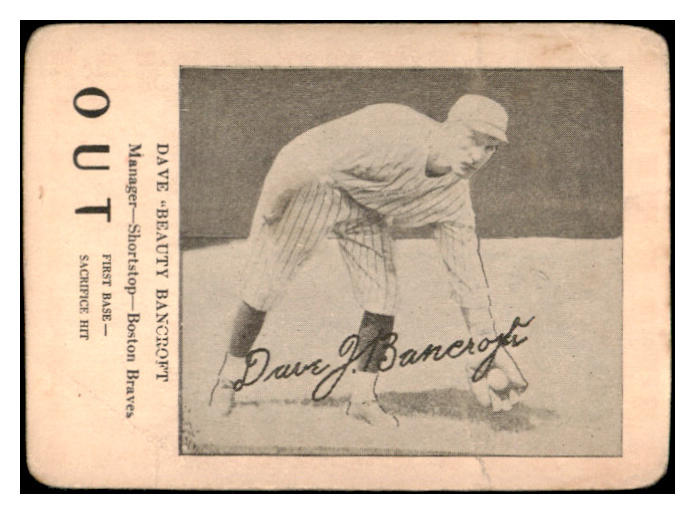 1924 WG7 Walter Mails Dave Bancroft Braves VG-EX 515592