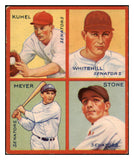 1935 Goudey #008H Kuhel Whitehill Meyer Stone EX 515629