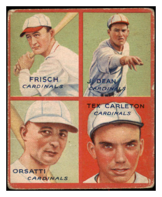 1935 Goudey #002A Frank Frisch Dizzy Dean VG 515647