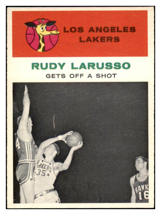 1961 Fleer Basketball #057 Rudy Larusso IA Lakers EX-MT 515767