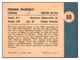 1961 Fleer Basketball #060 Frank Ramsey IA Celtics NR-MT 515768