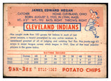 1954 Dan Dee Jim Hegan Indians VG-EX 515802