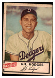 1954 Dan Dee Gil Hodges Dodgers GD-VG 515803