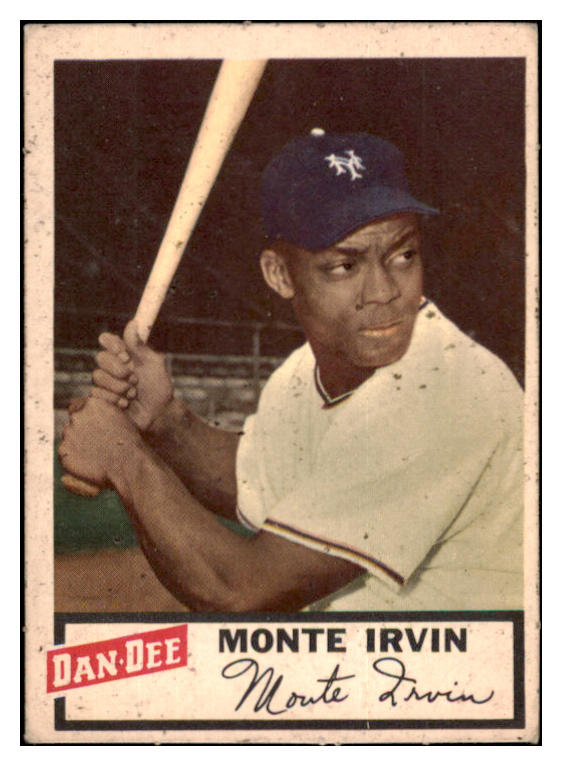 1954 Dan Dee Monte Irvin Giants VG-EX 515805