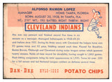 1954 Dan Dee Al Lopez Indians GD-VG 515808