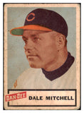 1954 Dan Dee Dale Mitchell Indians VG 515809