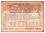 1954 Dan Dee Dale Mitchell Indians VG 515809