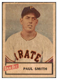 1954 Dan Dee Paul Smith Pirates VG 515813