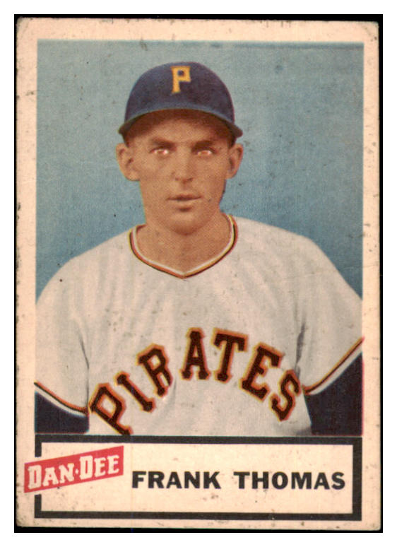 1954 Dan Dee Frank Thomas Pirates VG 515817