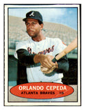 1971 Bazooka Baseball Unnumbered Orlando Cepeda Braves VG-EX 515825