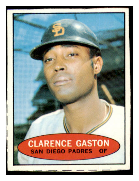 1971 Bazooka Baseball Unnumbered Clarence Gaston Padres EX-MT 515829