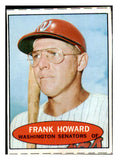 1971 Bazooka Baseball Unnumbered Frank Howard Senators EX-MT 515832