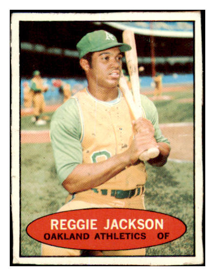 1971 Bazooka Baseball Unnumbered Reggie Jackson A's EX 515835