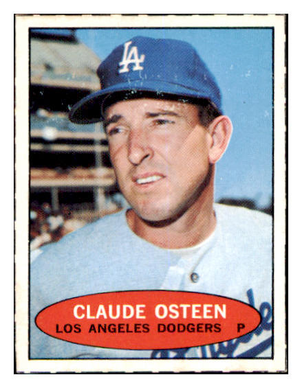 1971 Bazooka Baseball Unnumbered Claude Osteen Dodgers EX 515844