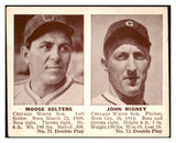 1941 Double Play #071/72 Moose Solters John Rigney EX 515877