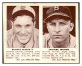 1941 Double Play #121/122 Buddy Hassett Gene Moore EX-MT 515889