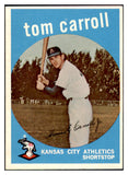 1959 Topps Baseball #513 Tommy Carroll A's EX-MT 515904