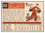 1959 Topps Baseball #513 Tommy Carroll A's EX-MT 515904