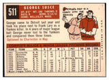 1959 Topps Baseball #511 George Susce Tigers EX-MT 515905