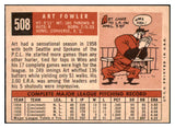 1959 Topps Baseball #508 Art Fowler Dodgers EX 515906