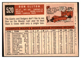 1959 Topps Baseball #520 Don Elston Cubs EX 515908