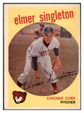 1959 Topps Baseball #548 Elmer Singleton Cubs EX 515916