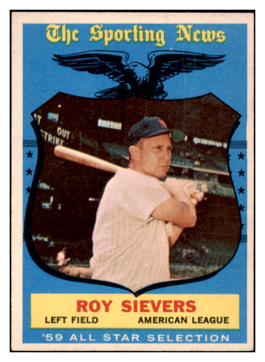 1959 Topps Baseball #566 Roy Sievers A.S. Senators EX 515917