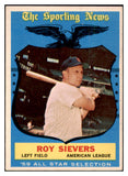 1959 Topps Baseball #566 Roy Sievers A.S. Senators EX 515917