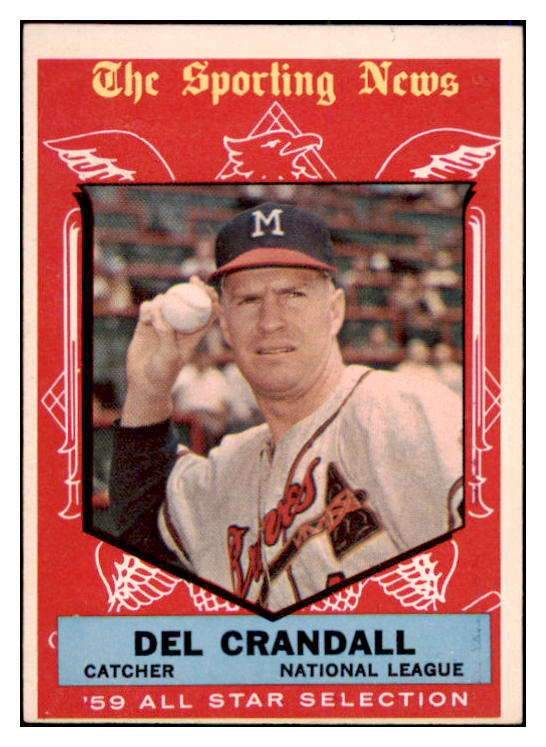 1959 Topps Baseball #567 Del Crandall A.S. Braves EX 515918