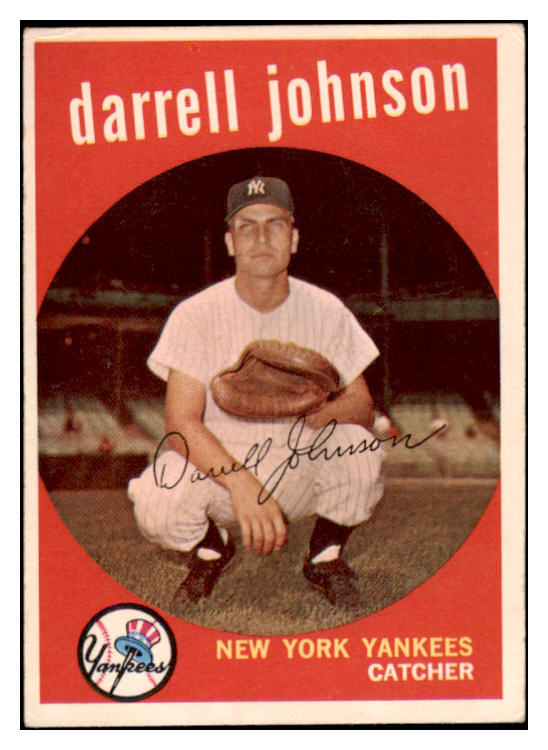 1959 Topps Baseball #533 Darrell Johnson Yankees VG-EX 515928