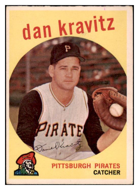 1959 Topps Baseball #536 Danny Kravitz Pirates VG-EX 515929