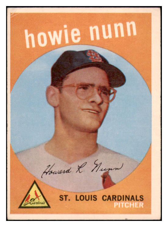 1959 Topps Baseball #549 Howie Nunn Cardinals VG-EX 515935