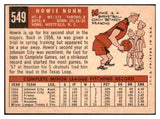 1959 Topps Baseball #549 Howie Nunn Cardinals VG-EX 515935