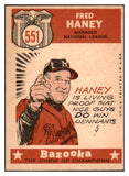 1959 Topps Baseball #551 Fred Haney A.S. Braves VG-EX 515936