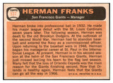 1966 Topps Baseball #537 Herman Franks Giants NR-MT 515941