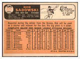 1966 Topps Baseball #523 Bob Sadowski Red Sox VG-EX 515954