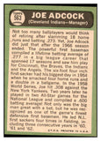 1967 Topps Baseball #563 Joe Adcock Indians EX-MT 516048