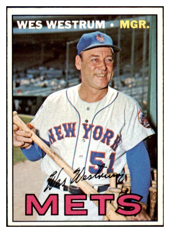 1967 Topps Baseball #593 Wes Westrum Mets EX-MT 516087