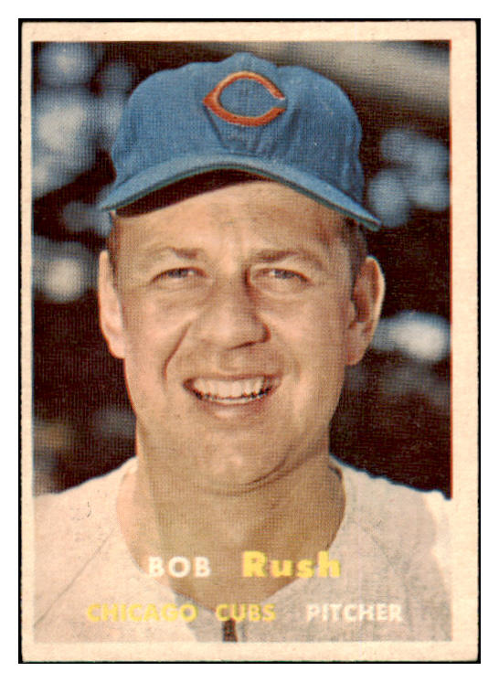 1957 Topps Baseball #137 Bob Rush Cubs EX-MT 516115