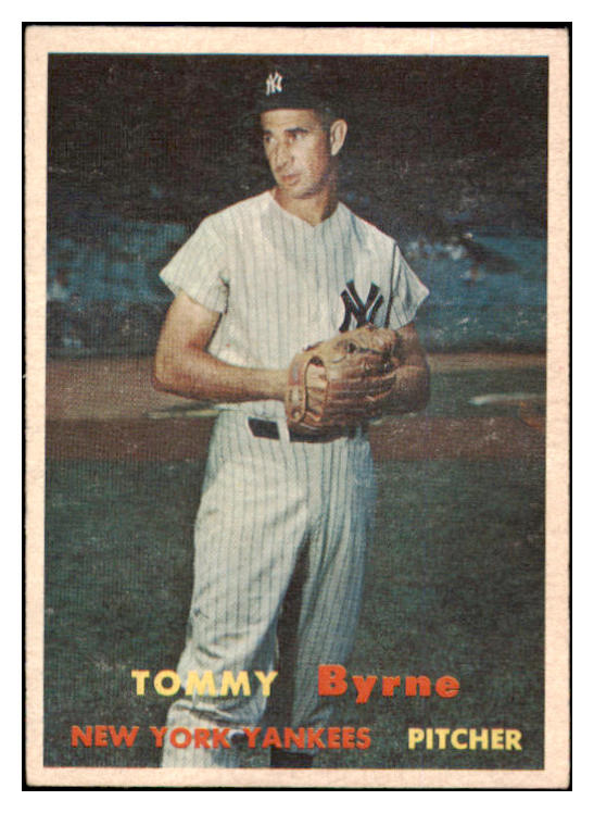 1957 Topps Baseball #108 Tommy Byrne Yankees EX-MT 516120