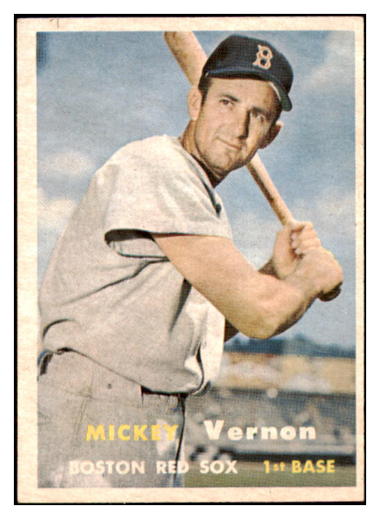 1957 Topps Baseball #092 Mickey Vernon Red Sox EX-MT 516122