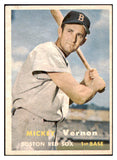 1957 Topps Baseball #092 Mickey Vernon Red Sox EX-MT 516122