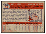 1957 Topps Baseball #061 Dusty Rhodes Giants EX-MT 516128