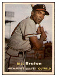 1957 Topps Baseball #048 Bill Bruton Braves EX-MT 516131