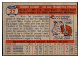 1957 Topps Baseball #027 Ted Kazanski Phillies EX-MT 516138